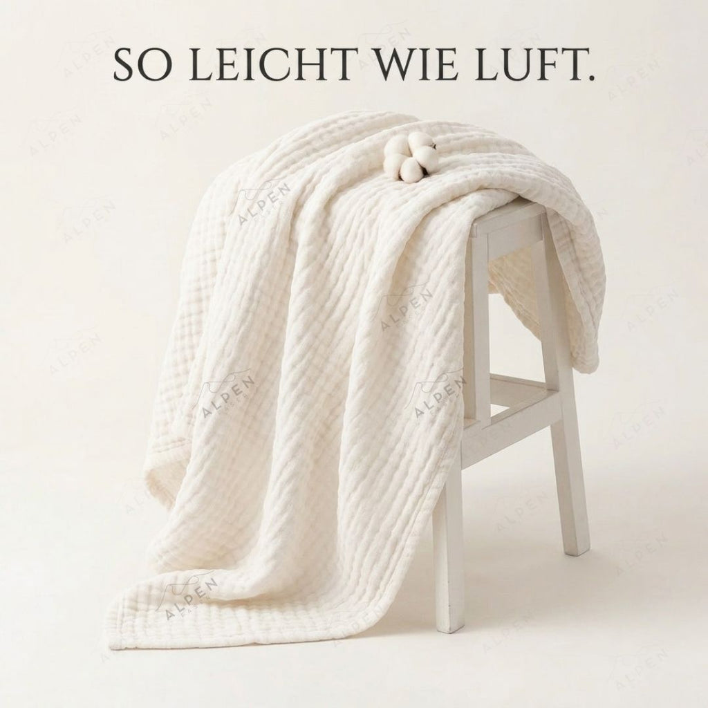 Musselindecke aus Baumwolle