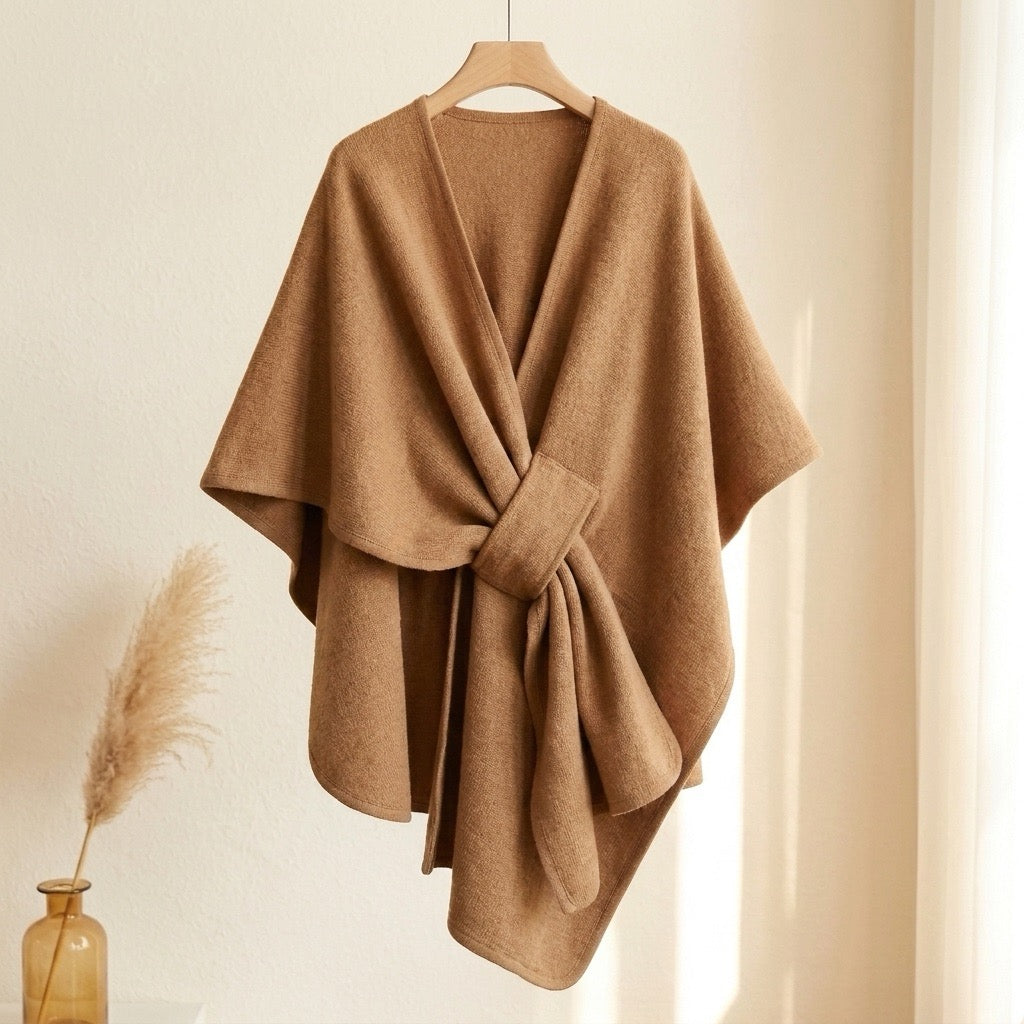 Langer Poncho Schal