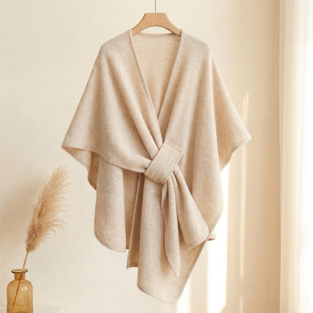 Langer Poncho Schal