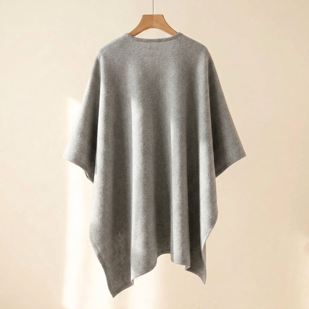 Langer Poncho Schal