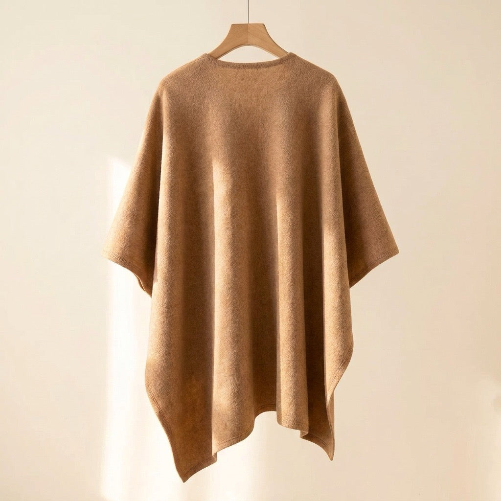 Langer Poncho Schal