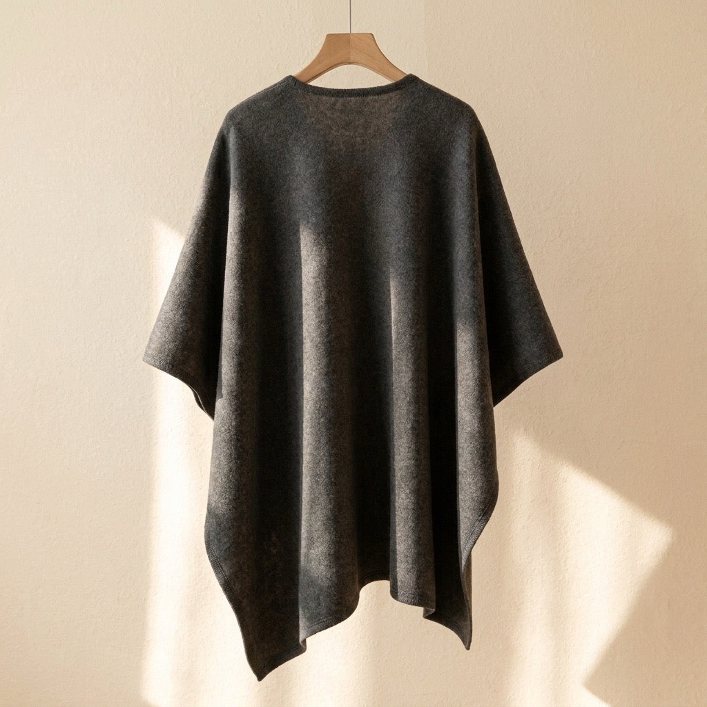Langer Poncho Schal
