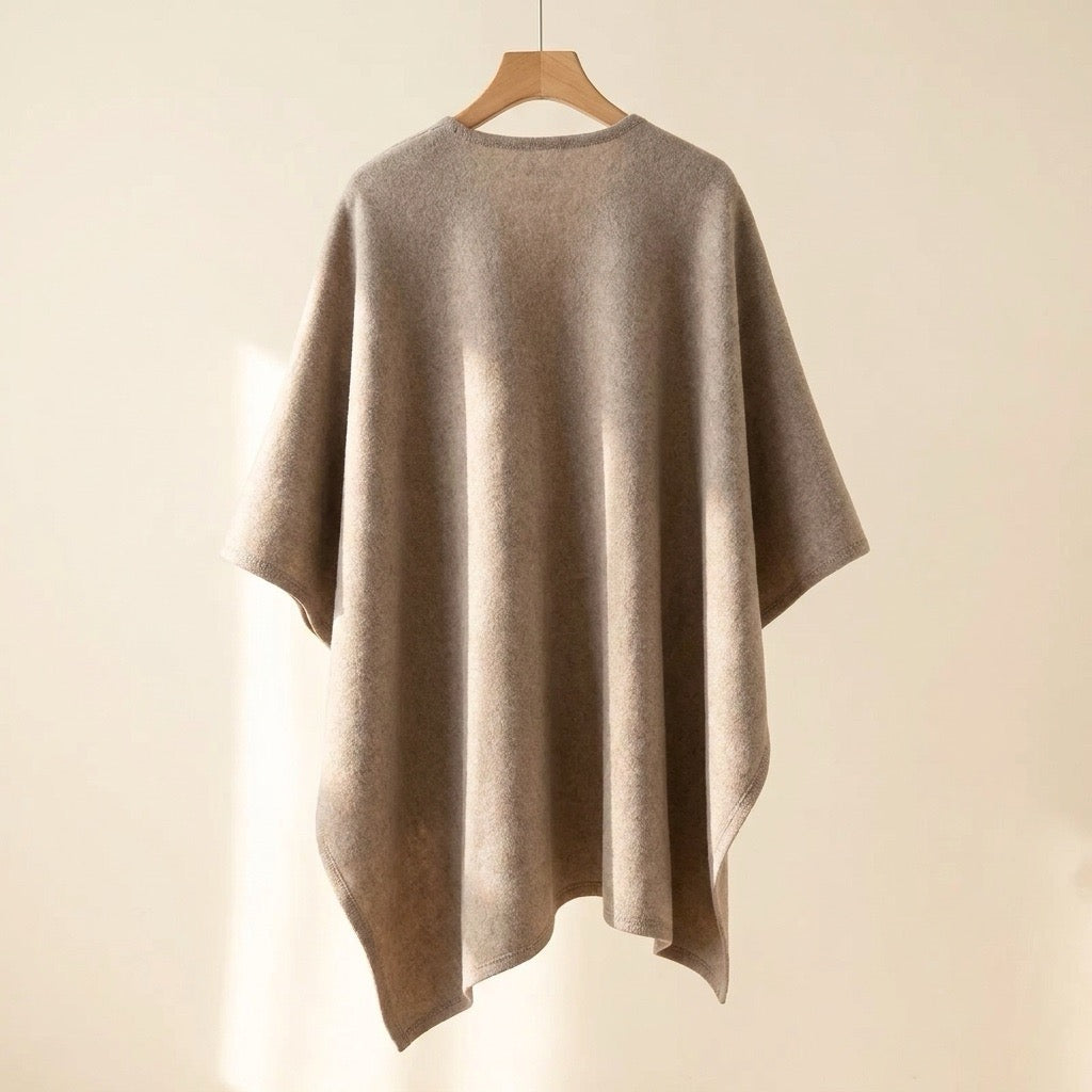 Langer Poncho Schal