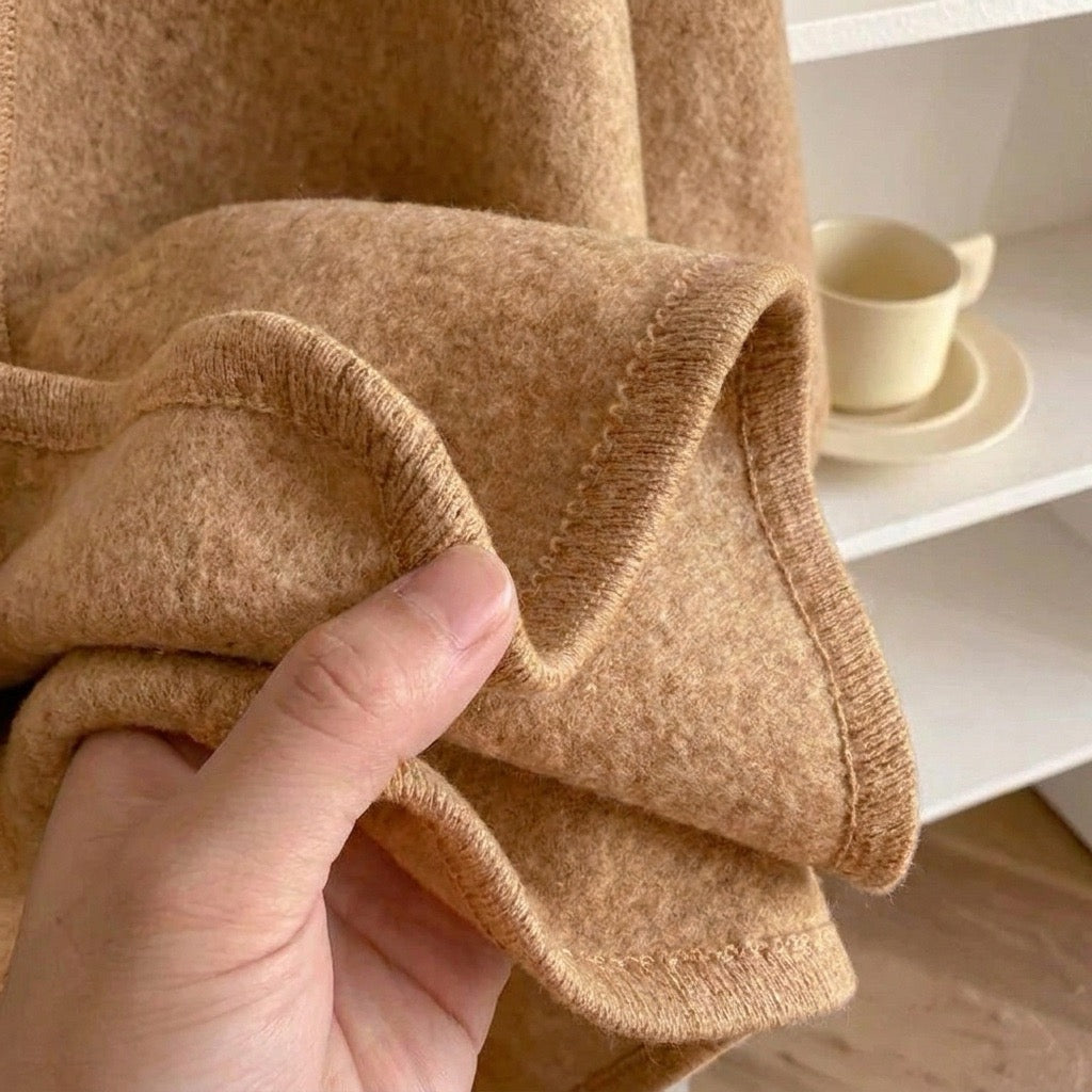 Langer Poncho Schal