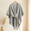 Langer Poncho Schal