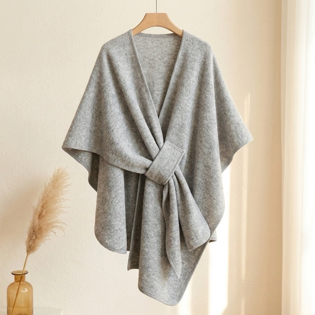 Langer Poncho Schal
