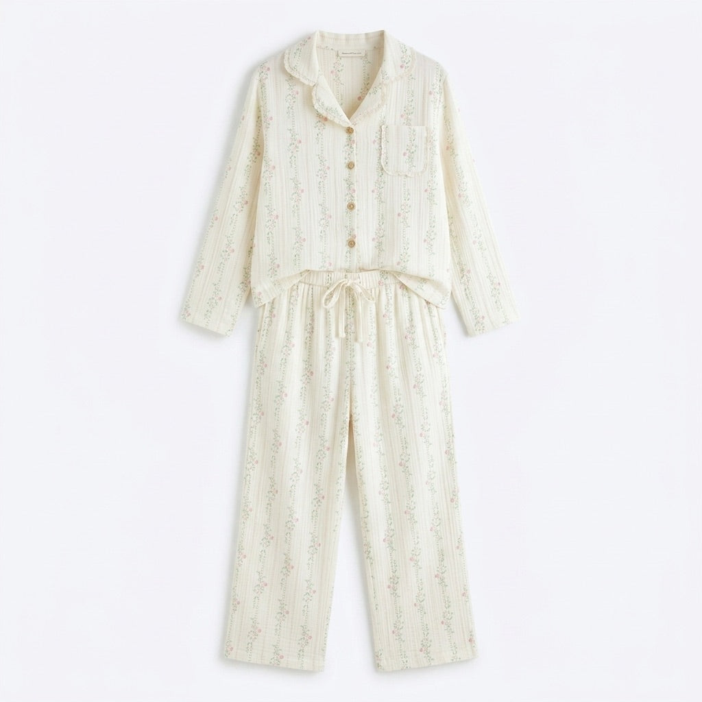 Langer Musselin Pyjama
