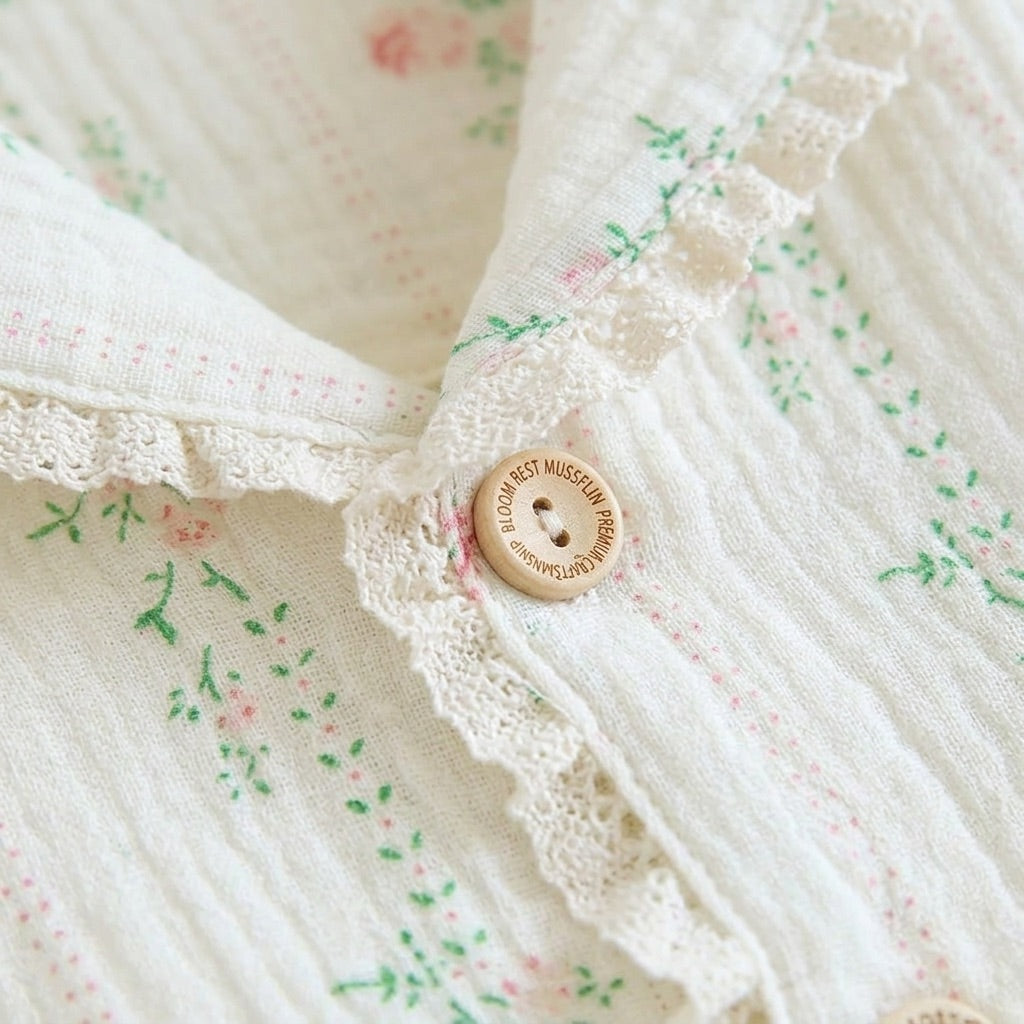 Langer Musselin Pyjama