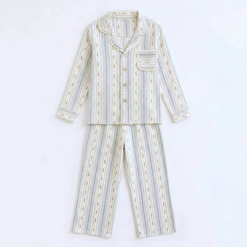 Langer Musselin Pyjama