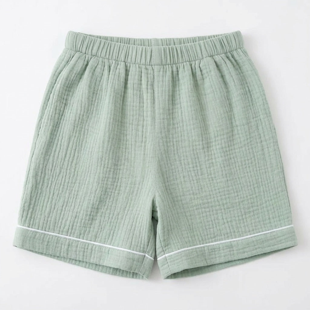 Kurzer Musselin Pyjama