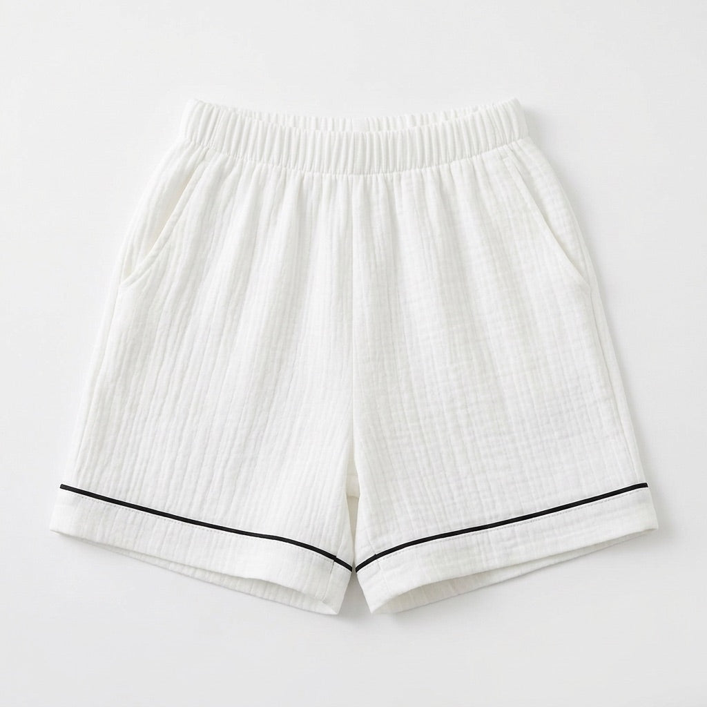 Kurzer Musselin Pyjama