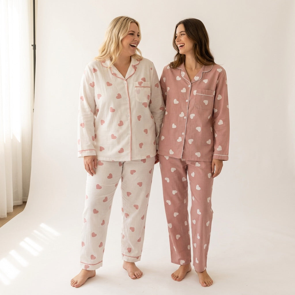 Herz Musselin Pyjama