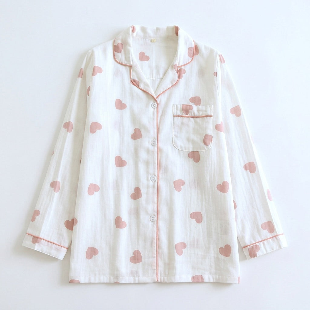 Herz Musselin Pyjama