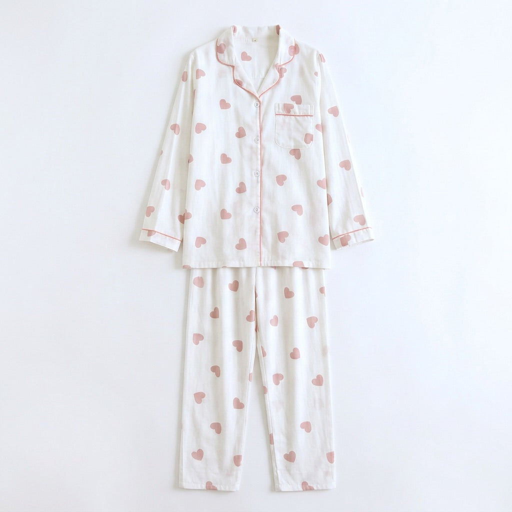 Herz Musselin Pyjama
