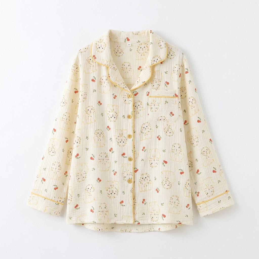 Blumen Musselin Pyjama