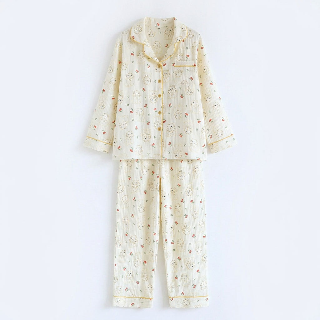 Blumen Musselin Pyjama