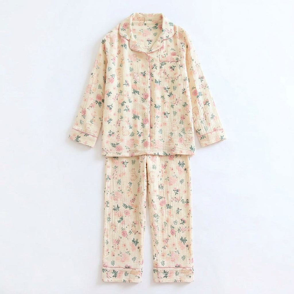 Blumen Musselin Pyjama