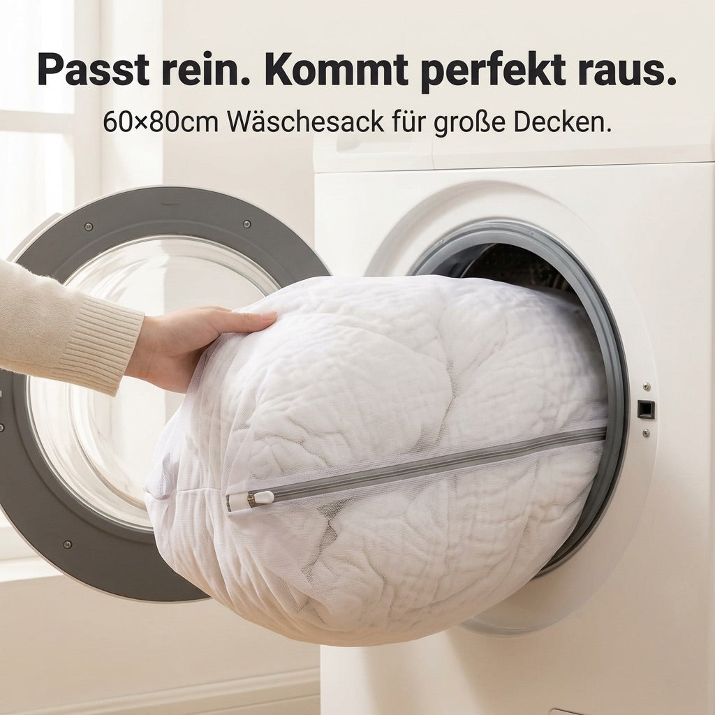Musselindecke Waschbeutel